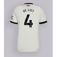 Maglia Calcio Manchester United Matthijs de Ligt #4 Terza Divisa 2024-25 Manica Corta